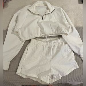 Tan Lines cream short set size M